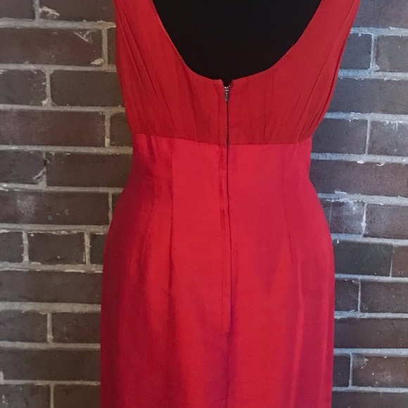 Vintage cocktail dress. Pink. Silk. Size med. 1950’s - Picture 3 of 5